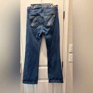 7 For All Mankind Indigo Wide Leg Jeans DOJO
